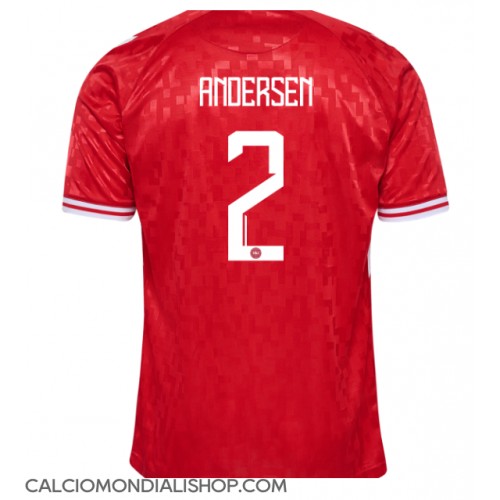 Maglie da calcio Danimarca Joachim Andersen #2 Prima Maglia Europei 2024 Manica Corta